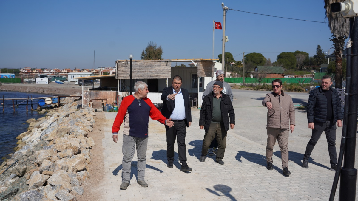 Akarca ‘’Sahil Yolu’’ çalışmaları hızlandı