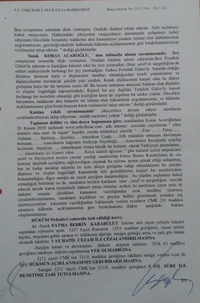 FETO çetesi yazarımız ve imtiyaz sahibimize ceza yağdırmışlardı!