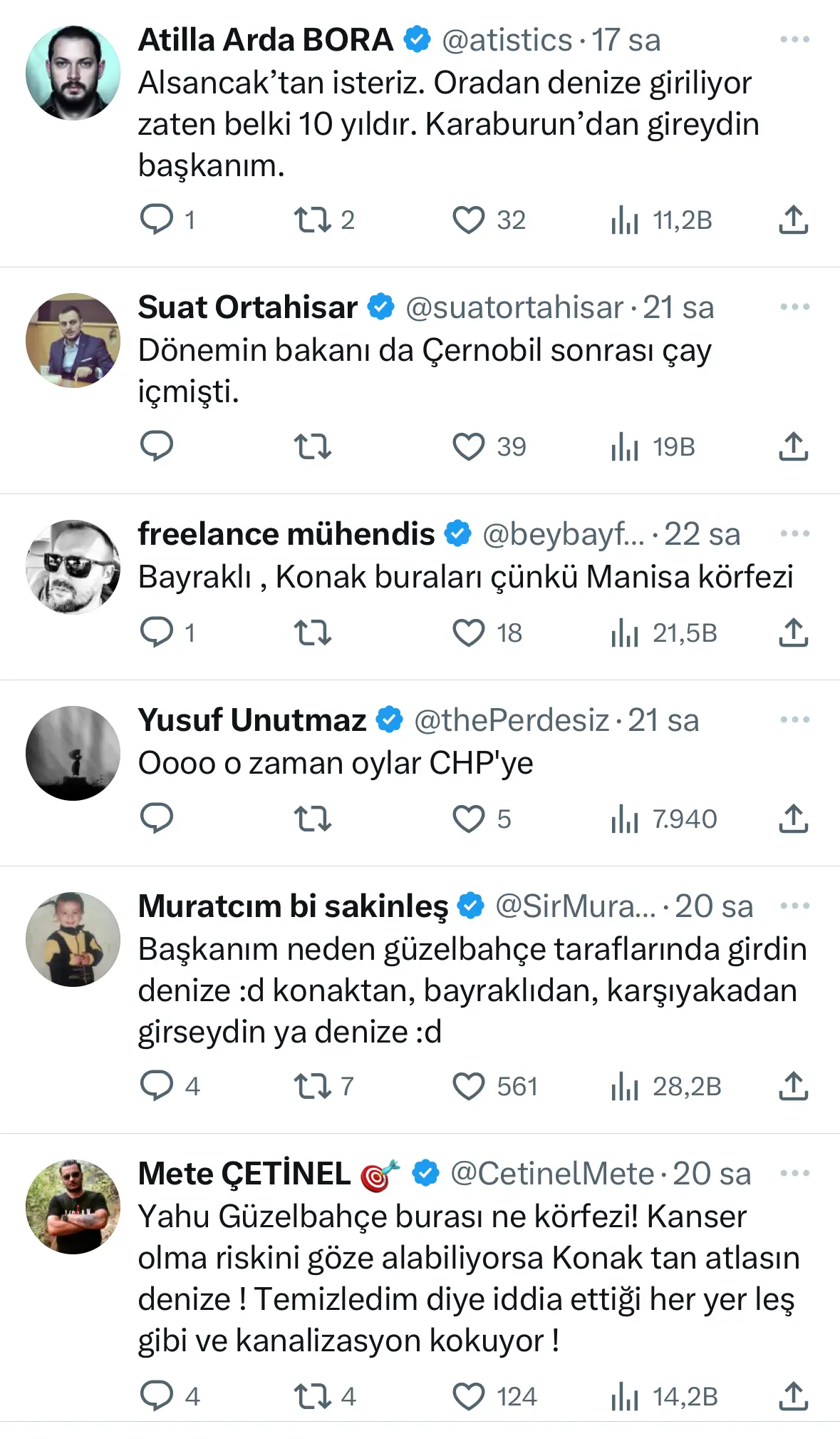 "Körfezde yüzeceğim” dedi, Güzelbahçe’de yüzdü sosyal medya yıkıldı!