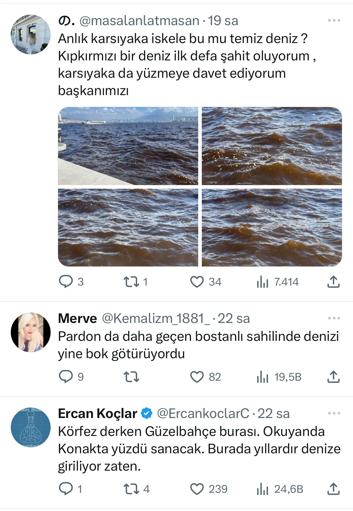 "Körfezde yüzeceğim” dedi, Güzelbahçe’de yüzdü sosyal medya yıkıldı!
