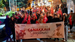 Seferihisar şehitleri için yürüdü
