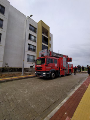 TOKİ evlerinde yangın paniği